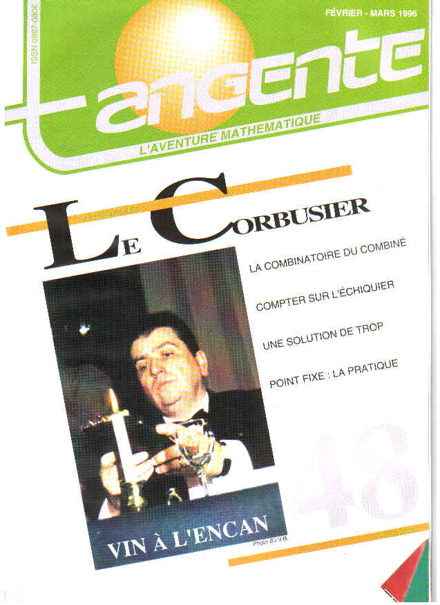 Couverture du magazine Numéro 48 Tangente magazine - Le corbusier