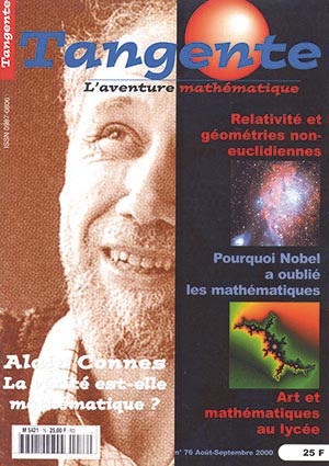 Couverture du magazine Numéro 76 Tangente magazine - La vérité est elle mathématique