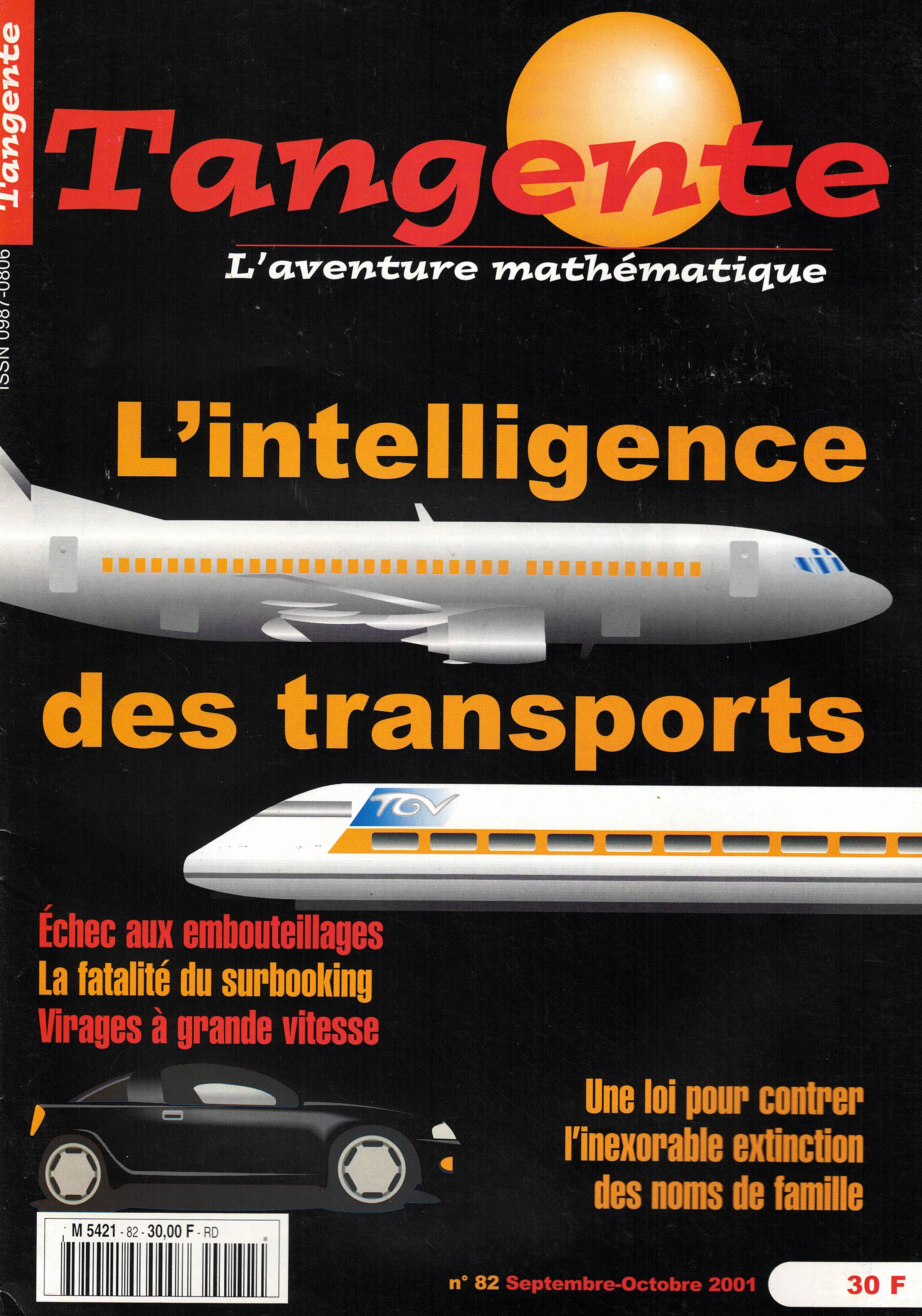 Couverture du magazine Numéro 82 Tangente magazine - L'intelligence des transports